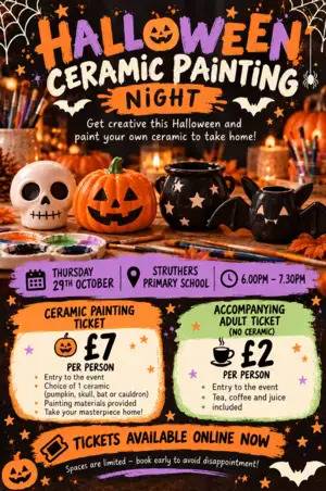 Ceramic Halloween Painting Evening