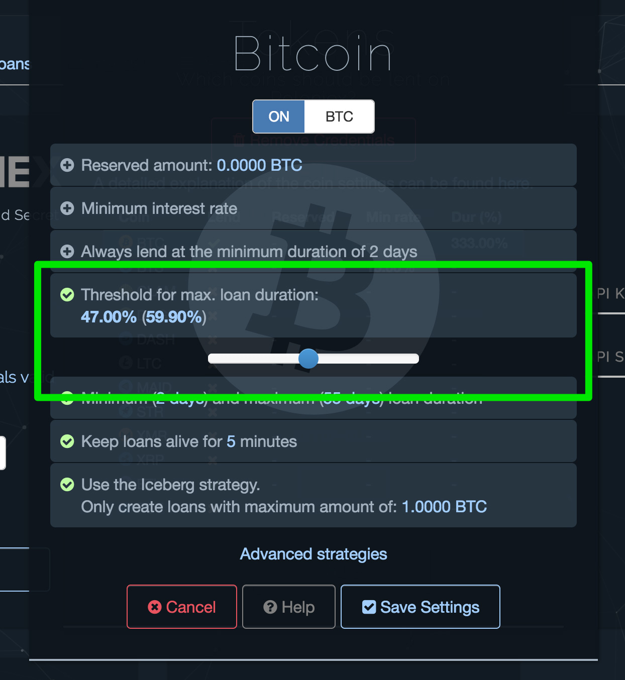 Coinlend - The Lending-Bot for Bitfinex and Liquid
