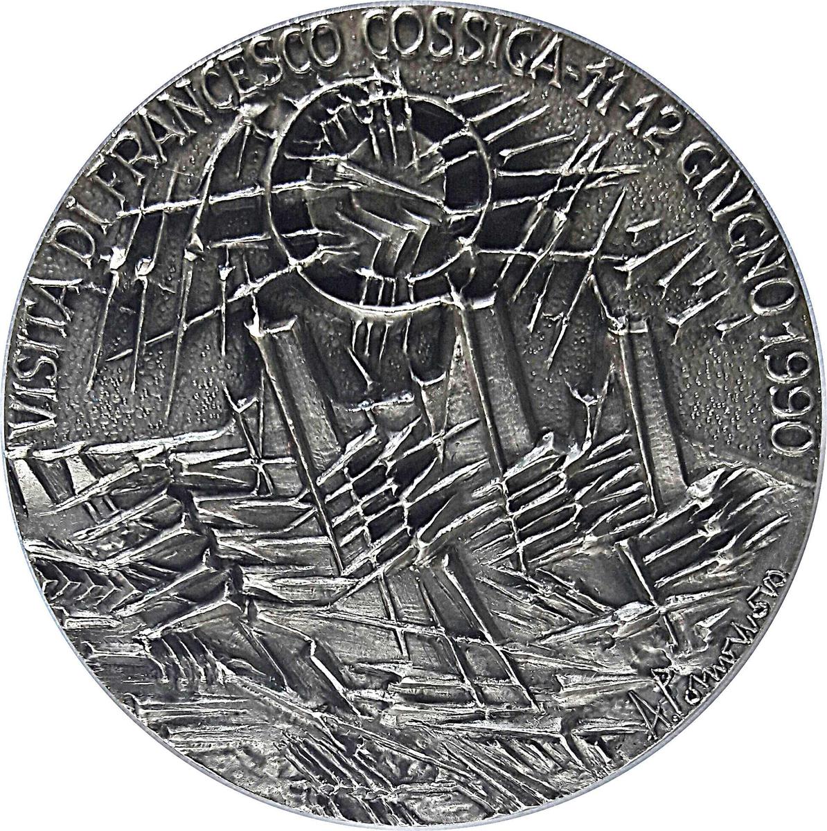 Coin Medal - President Francesco Cossiga's visit to San Marino on 11-12 June 1990 San Marino undefined
