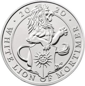 Coin 5 Pounds - Elizabeth II (5th portrait; The White Lion of Mortimer) Reino Unido undefined