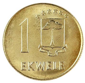 Coin 1 Ekwele Guiné Equatorial undefined