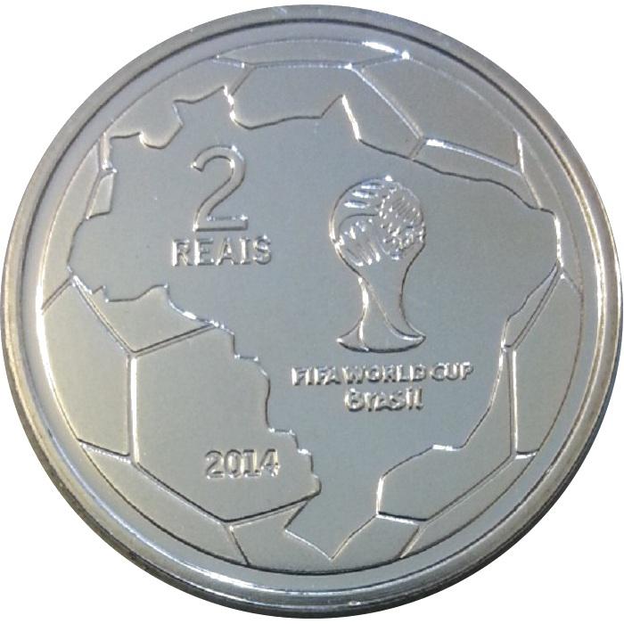 Coin 2 Reais (FIFA World Cup 2014 - Saving the Ball) Brasil undefined