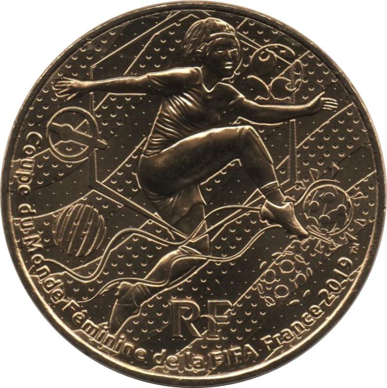 Coin ¼ Euro - Coupe du Monde Féminine de Football France 2019 - Dessin Asie França undefined