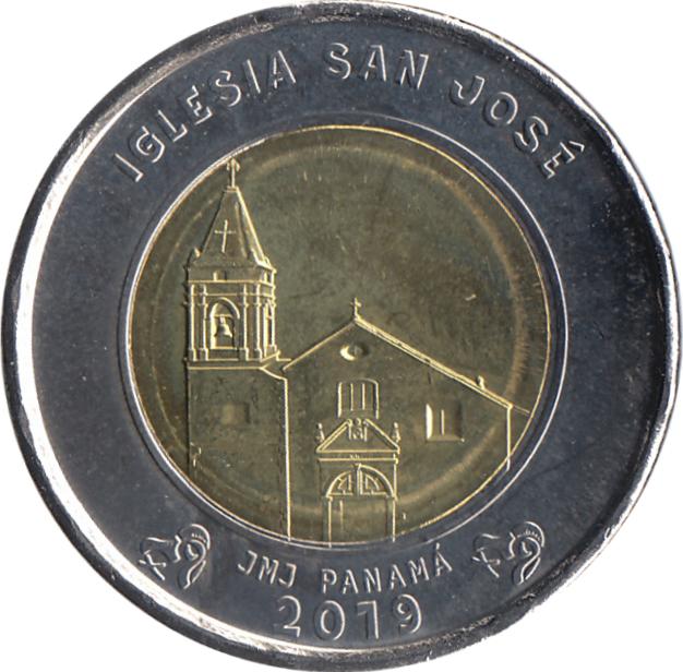 Coin [object Object] Panamá reverse