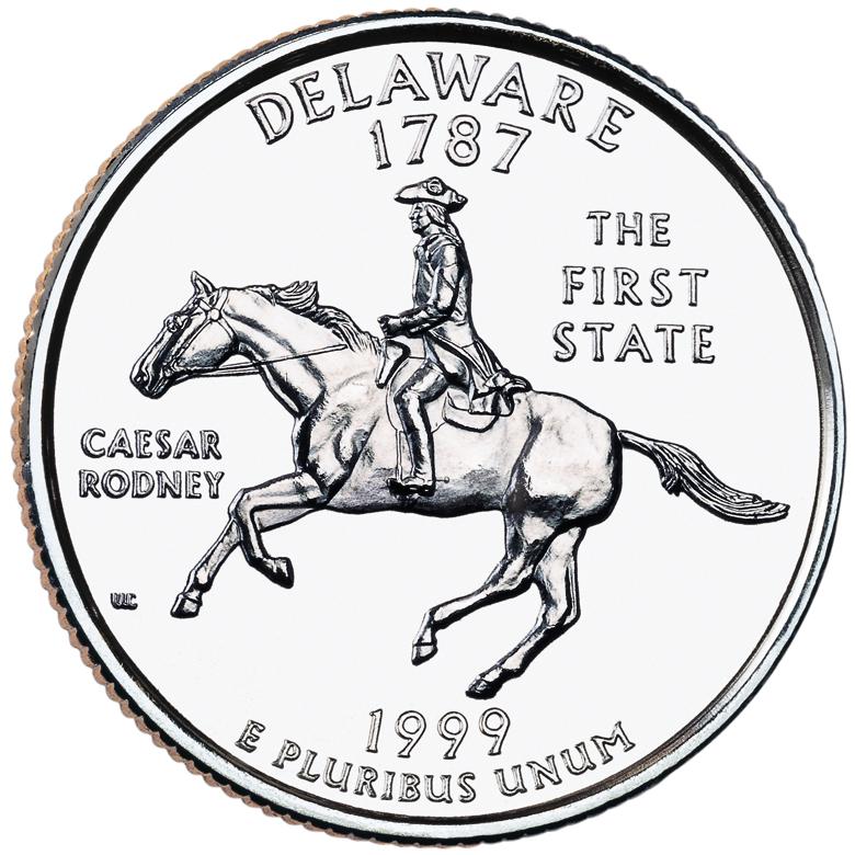 Coin ¼ Dollar "Washington Quarter" (Delaware) Estados Unidos undefined