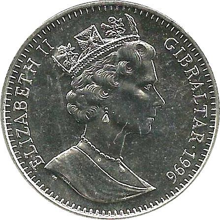 Coin 1 Crown - Elizabeth II (Euro Championship) Gibraltar undefined