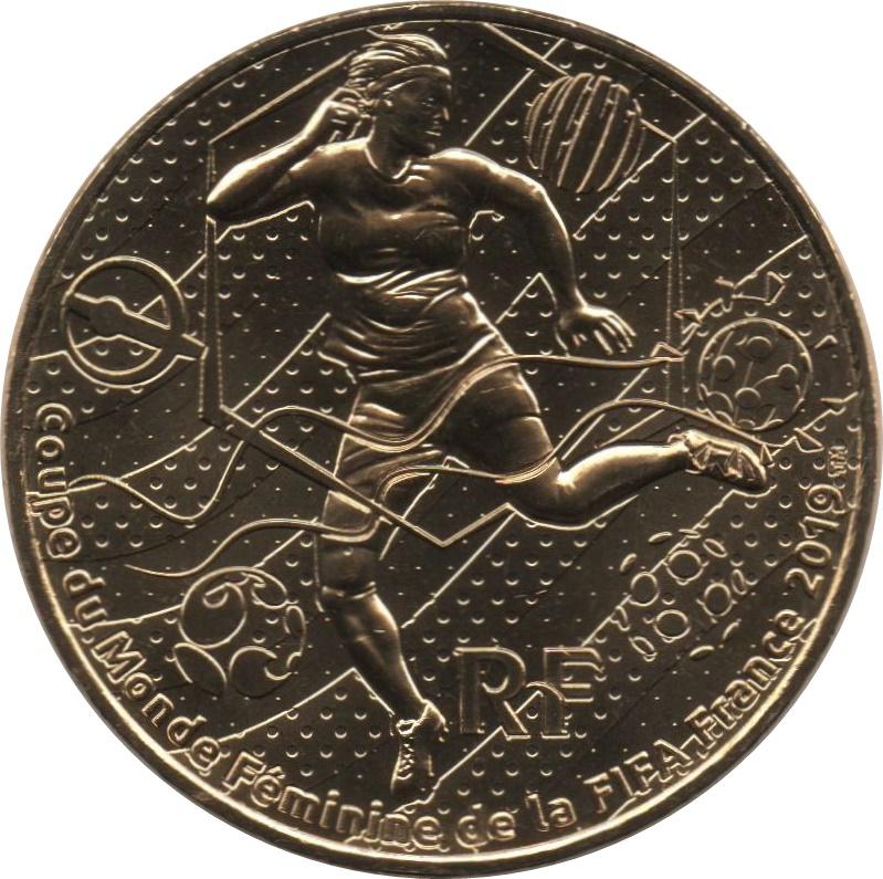 Coin ¼ Euro - Coupe du Monde Féminine de Football France 2019 - Dessin Amérique França undefined
