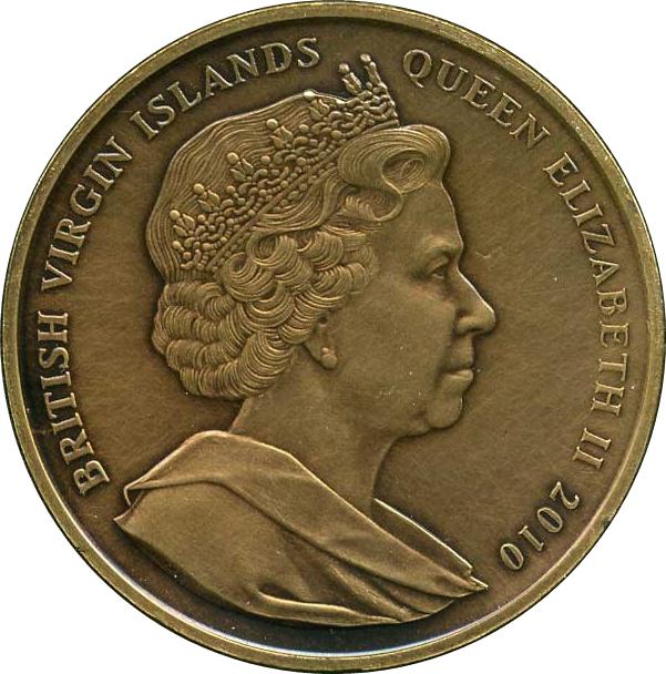 Coin 1 Dollar - Elizabeth II (The frieze of the Parthenon in Athens) Ilhas Virgens Britânicas undefined