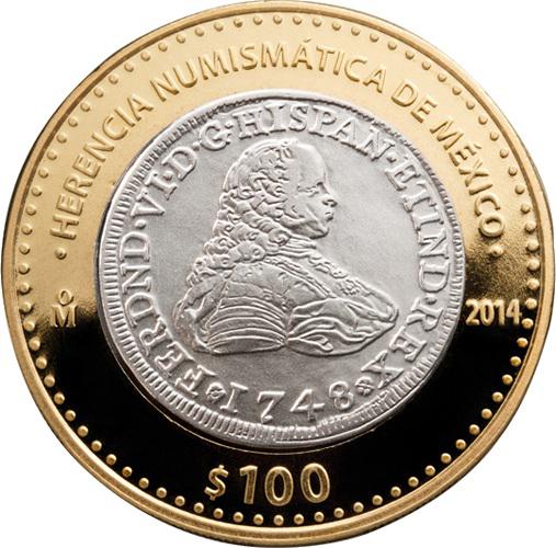 Coin 100 Pesos (Fernando VI 1748) México undefined