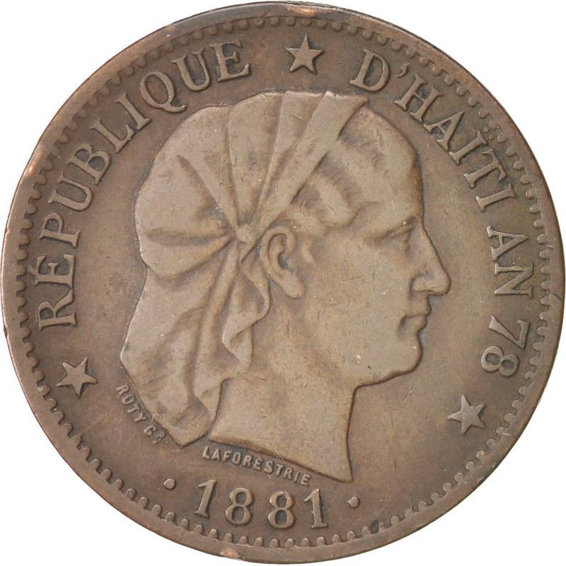 Coin [object Object] Haiti obverse