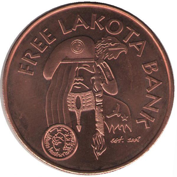 Coin 1 Oz Copper (Lakota Bank) Lakota Tribe undefined