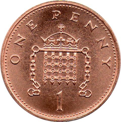 Coin 1 Penny - Elizabeth II (4th portrait; non-magnetic, set issue) Reino Unido undefined