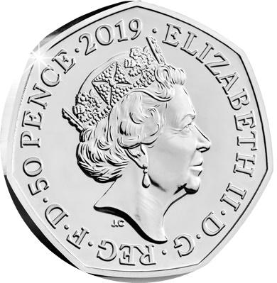 Coin 50 Pence - Elizabeth II (5th Portrait; Stephen Hawking) Reino Unido undefined