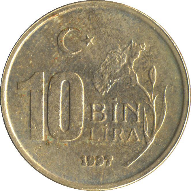 Coin 10 Bin Lira Turquia undefined