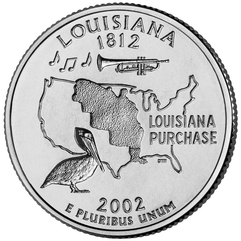 Coin ¼ Dollar "Washington Quarter" (Louisiana) Estados Unidos undefined