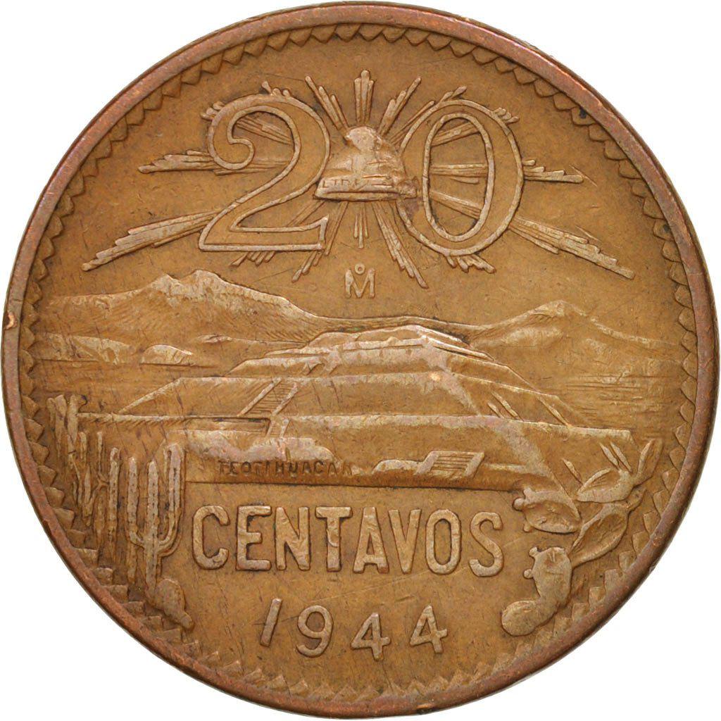 Coin 20 Centavos (Type 1 National Emblem) México undefined