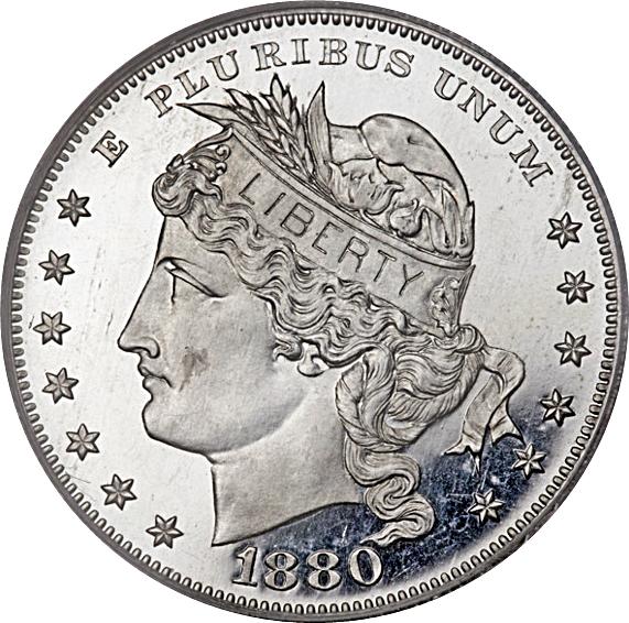 Coin 1 Dollar "1880 Goloid Metric Dollar" (Pattern) Estados Unidos undefined