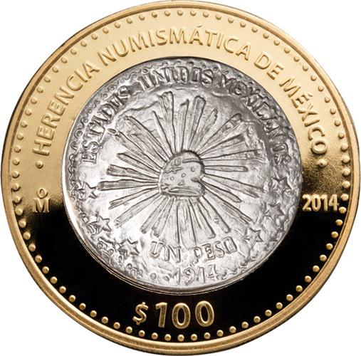 Coin 100 Pesos (Villa revolutionary coin 1914) México undefined