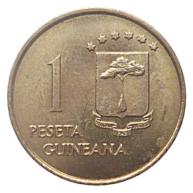 Coin 1 Peseta Guineana Guiné Equatorial undefined