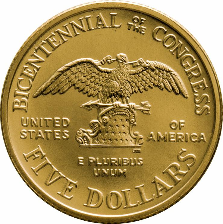 Coin 5 Dollars (Congress Bicentennial) Estados Unidos undefined