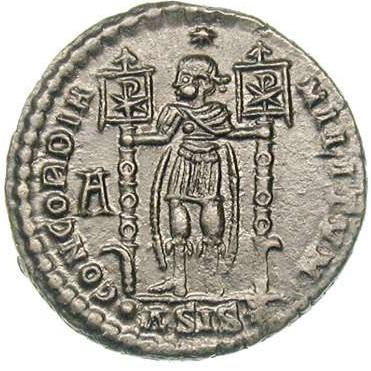 Coin Nummus "Maiorina" - Vetranio (CONCORDIA MILITVM) Ancient Rome undefined
