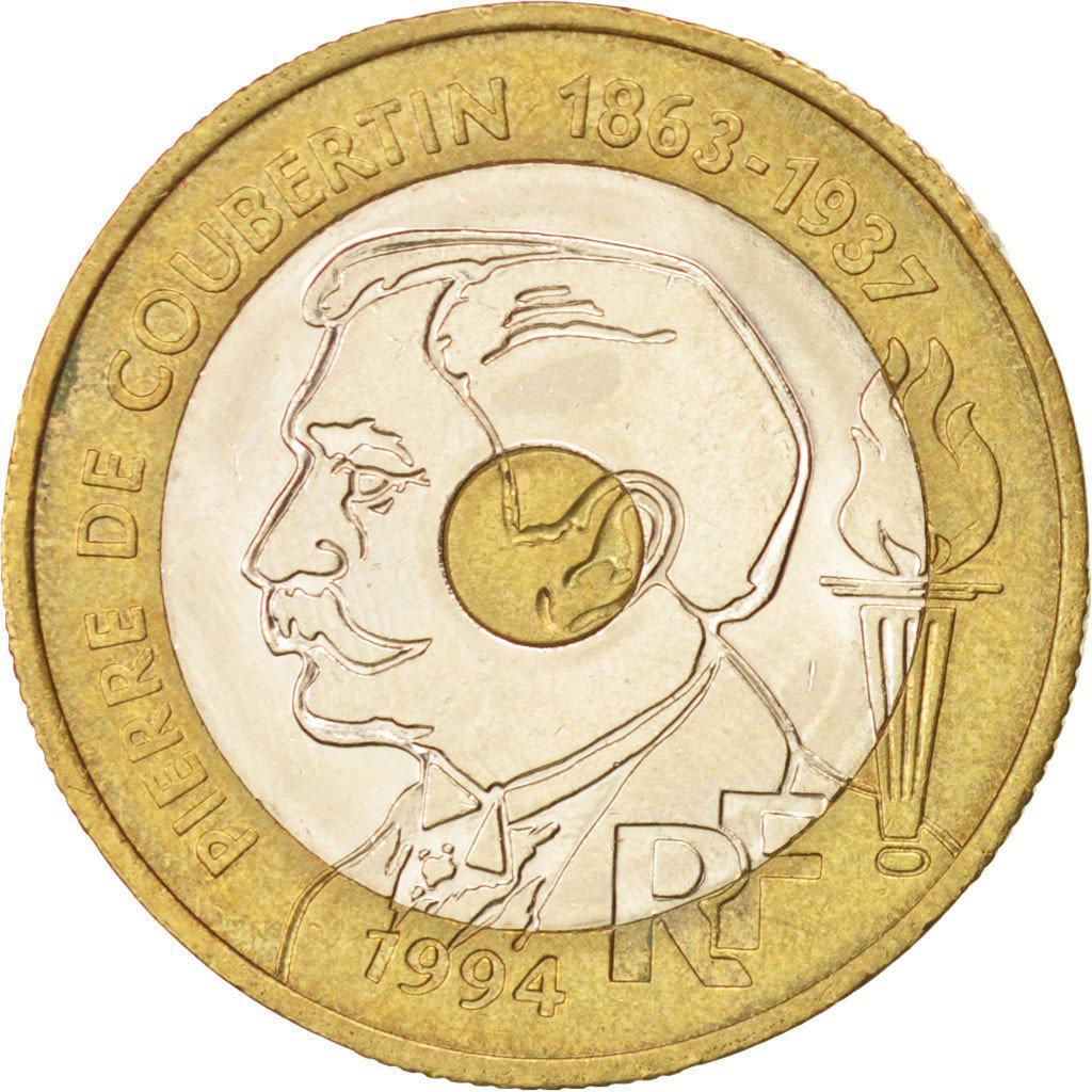 Coin 20 Francs (Pierre de Coubertin) França undefined