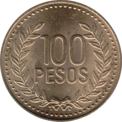 Coin 100 Pesos Colômbia undefined