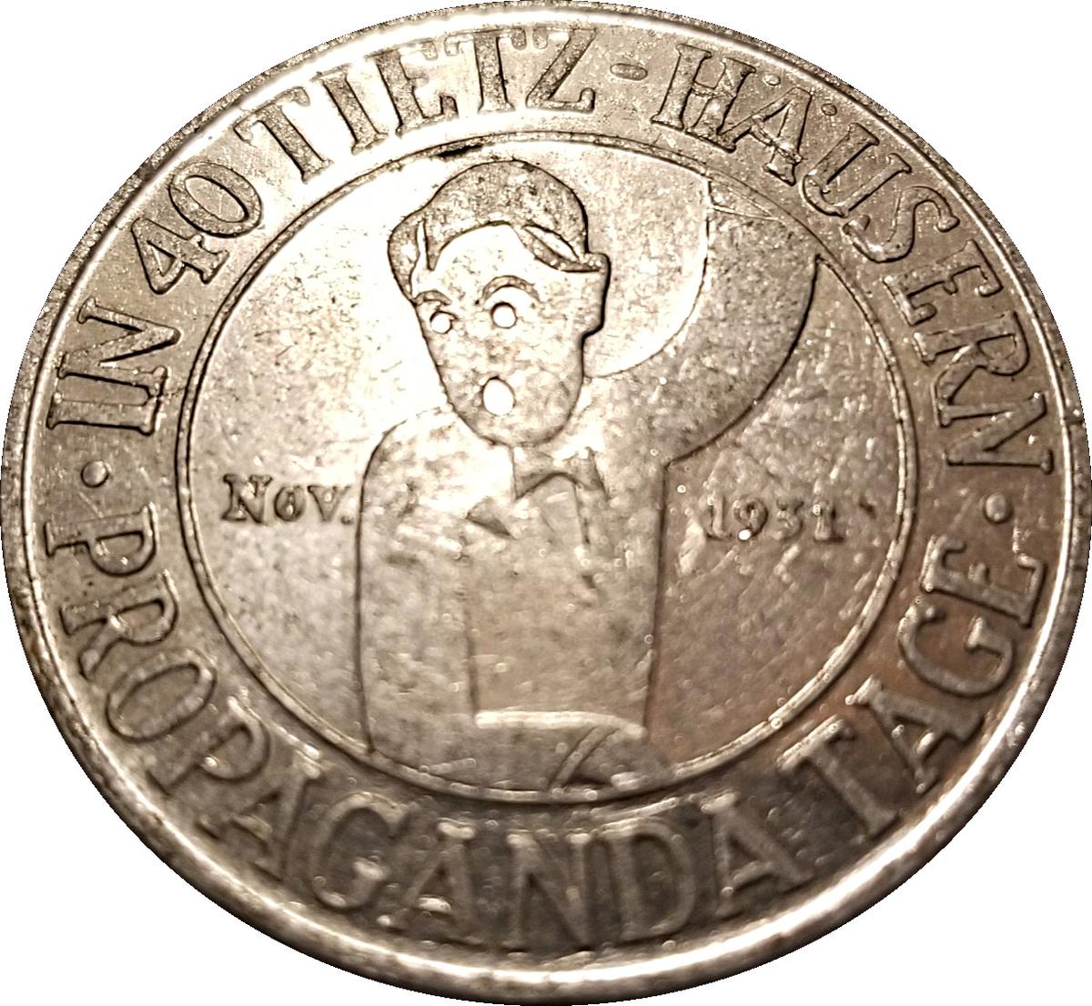 Coin Token - Tietz Department Stores Propaganda Alemanha undefined