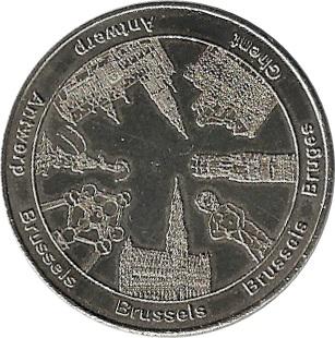 Coin Belgian Heritage Collectors Coin - Brussels (Panorama Belgium; the Lion of Waterloo) Bélgica undefined