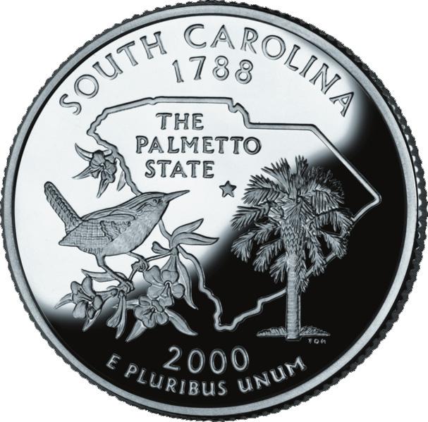 Coin ¼ Dollar "Washington Quarter" (South Carolina - Silver Proof) Estados Unidos undefined