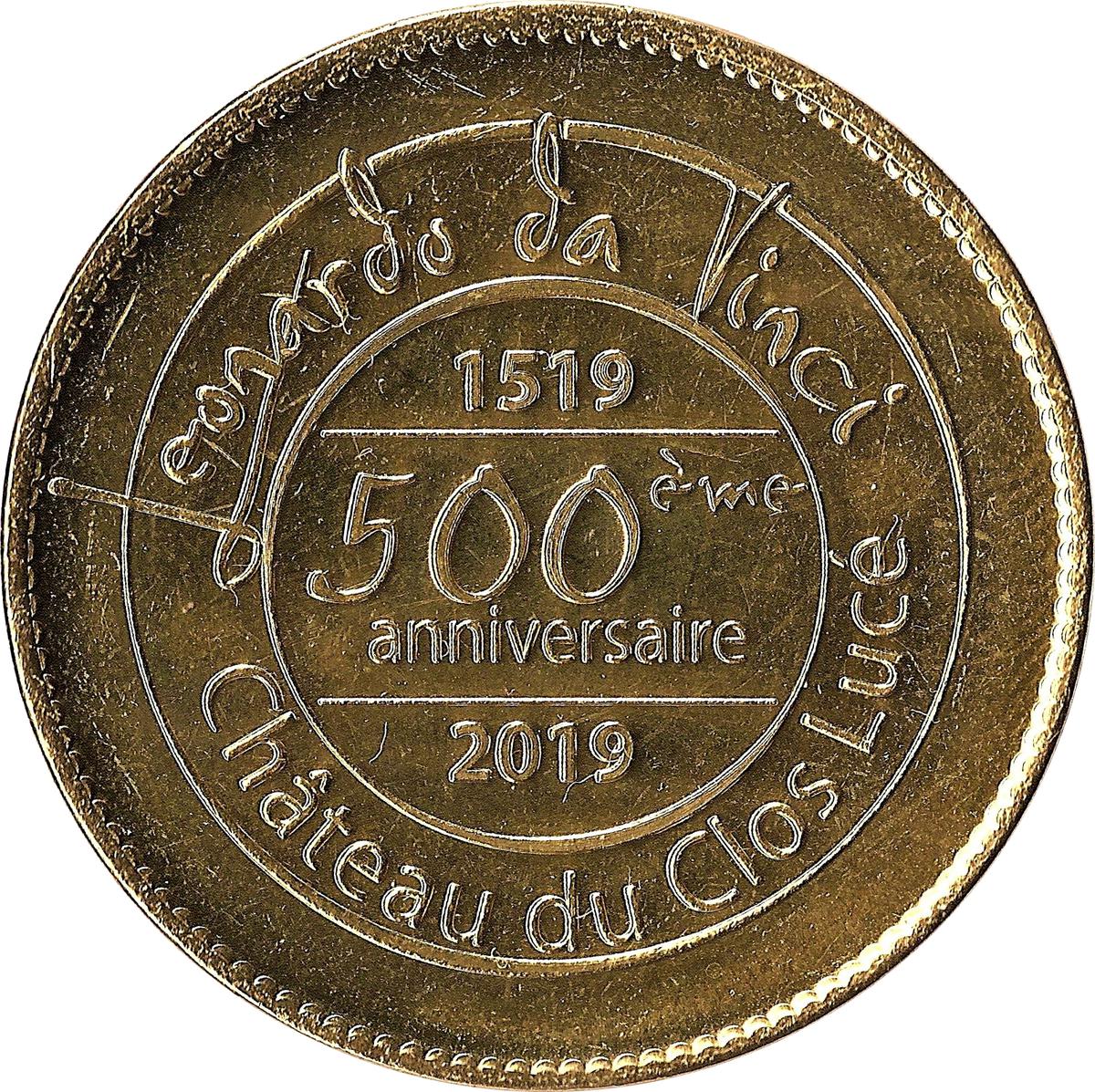 Coin Token - Arthus Bertrand (Château du Clos Lucé - 500ème anniversaire de la mort de Léonard de Vinci) França undefined