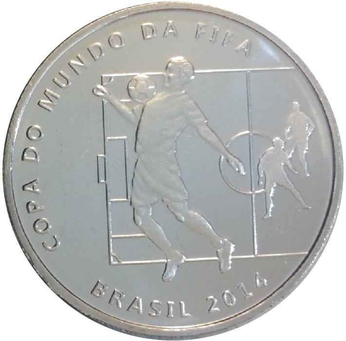Coin 2 Reais (FIFA World Cup 2014 - Controlling the Ball in the Chest) Brasil undefined