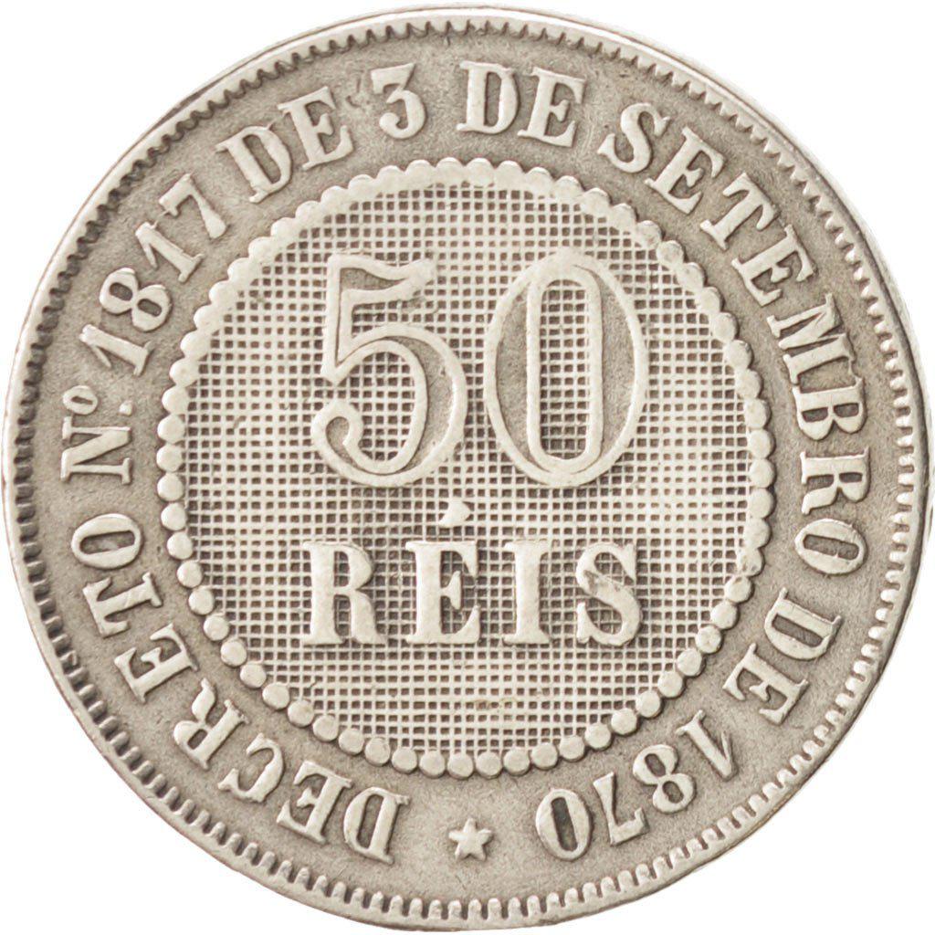 Coin 50 Réis - Pedro II Brasil undefined