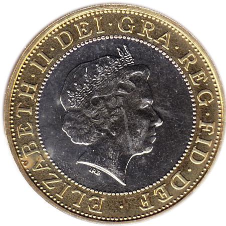 Coin 2 Pounds - Elizabeth II Reino Unido undefined