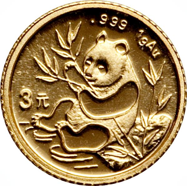 Coin 3 Yuan (Panda; Gold Bullion) China undefined