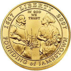 Coin 5 Dollars (Jamestown 400th Anniversary) Estados Unidos undefined