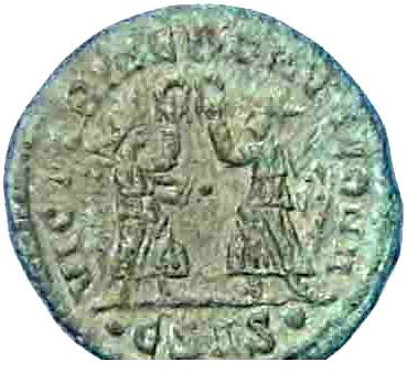 Coin Nummus - Constantius II (VICTORIAE DD AVGG Q NN;Siscia) Ancient Rome undefined