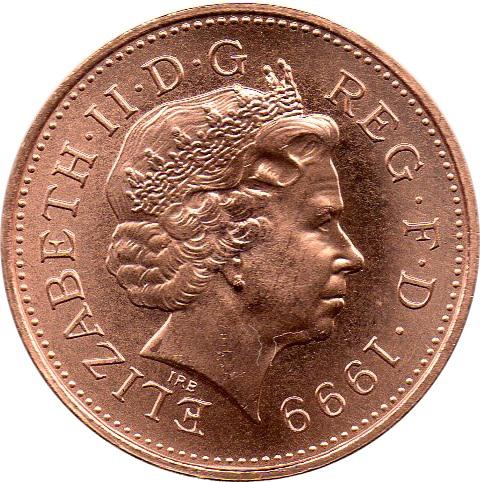 Coin 1 Penny - Elizabeth II (4th portrait; non-magnetic, set issue) Reino Unido undefined
