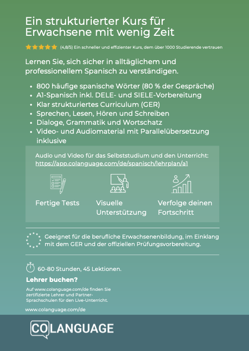 Spanisch lernen für Anfänger: Strukturierter A1-Kurs für Alltag und Beruf mit Audio