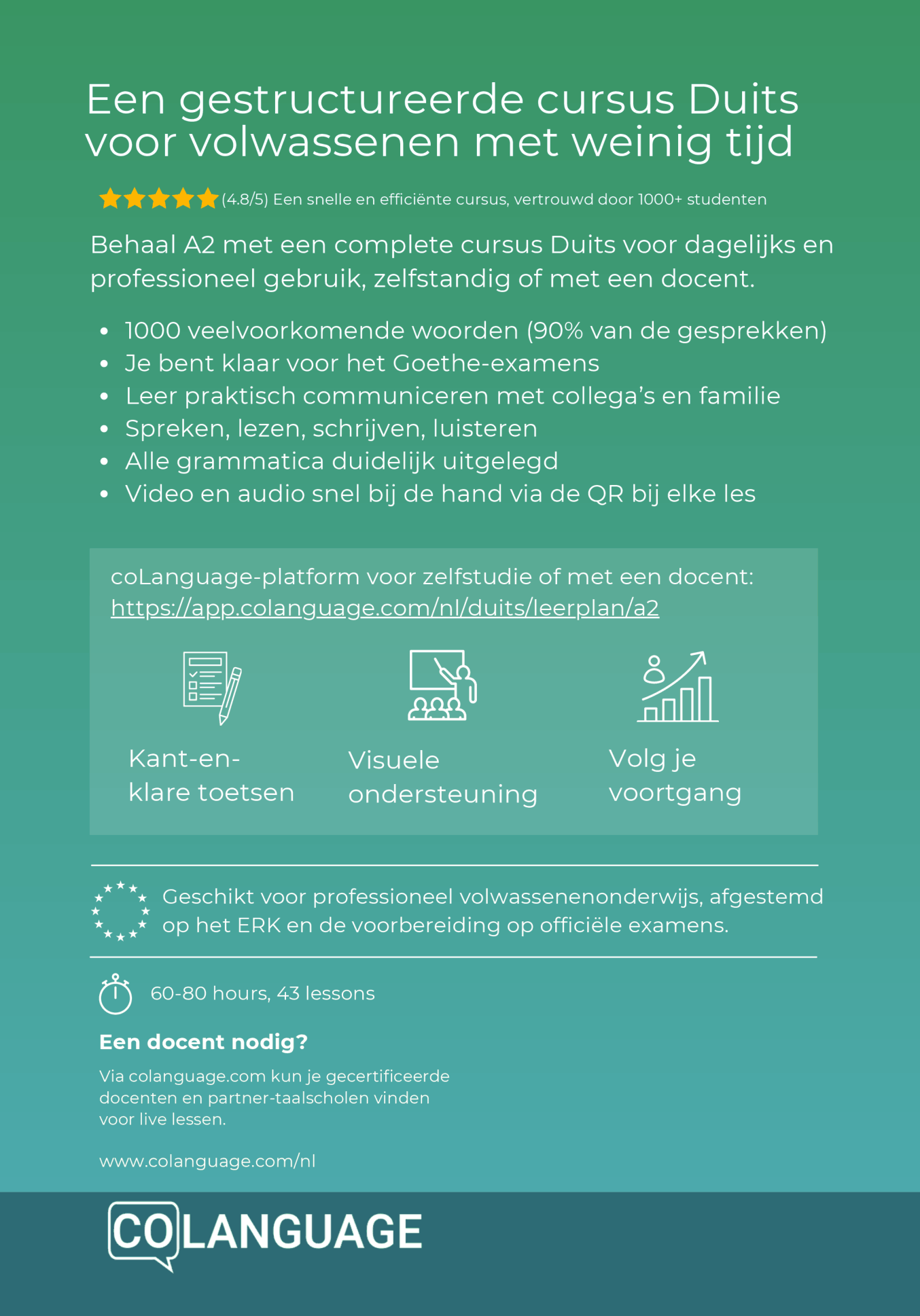 Duits A2 basis: cursus op A2-niveau met audio