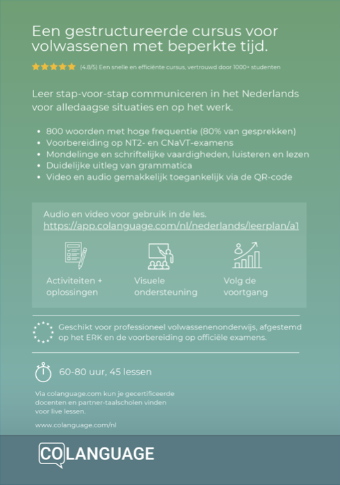Nederlands leren voor anderstaligen - Complete A1-cursus voor beginners