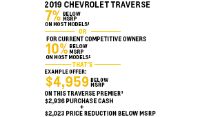 Current Traverse Offers