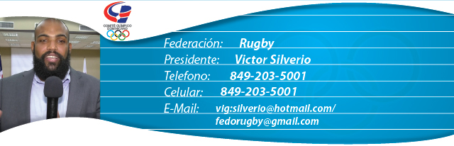 Viector Silverio, presidente de la federación dominicana de Rugby