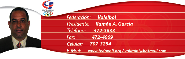 Ramon Alcides García, presidente federacion dominicana de Voleibol