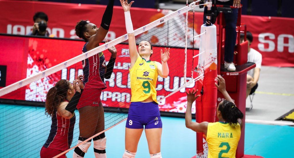 Reinas del Caribe caen ante Brasil en Copa del Mundo Voleibol