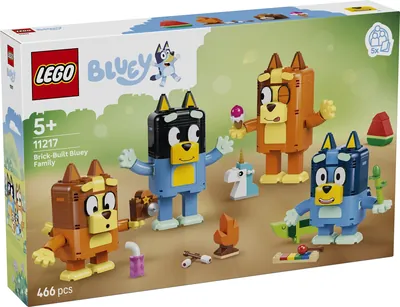 Brick-Built Bluey Family
