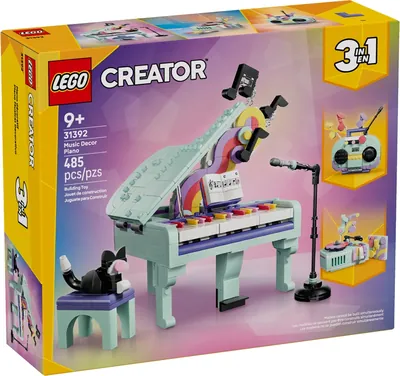 Music Decor Piano with Cat