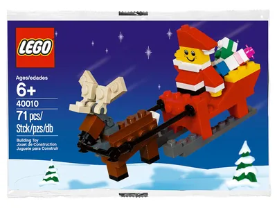 Santa with Sleigh Building Set