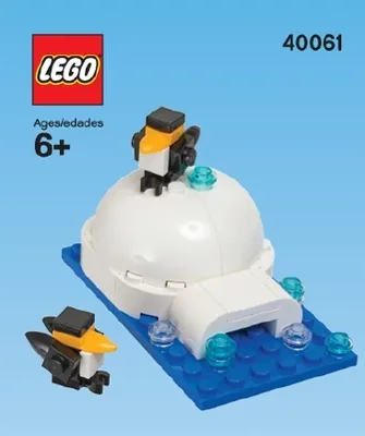 Penguins and igloo