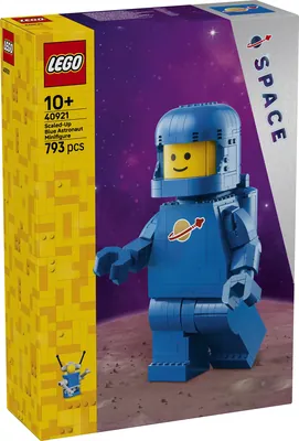 Up-Scaled Blue Astronaut Minifigure